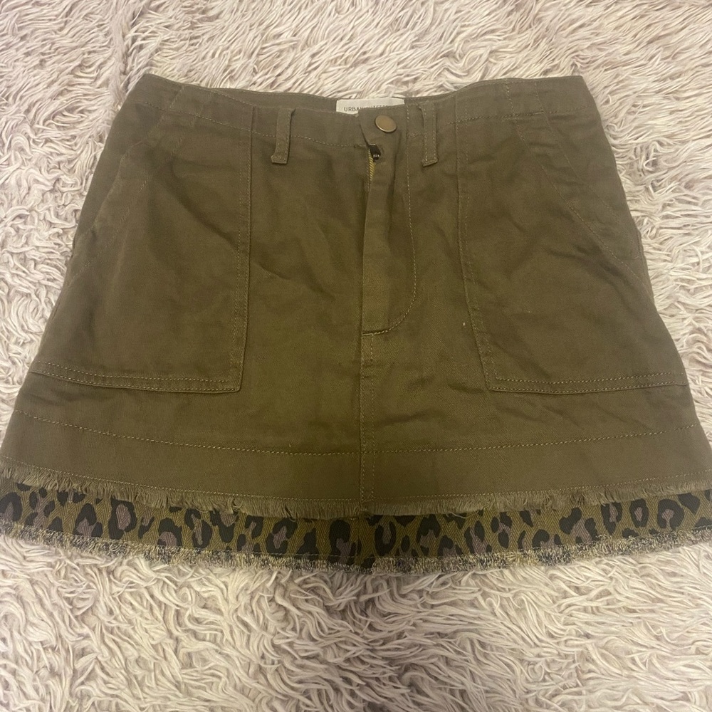 Urban outfitters Karter Spliced Green Mini skirt
